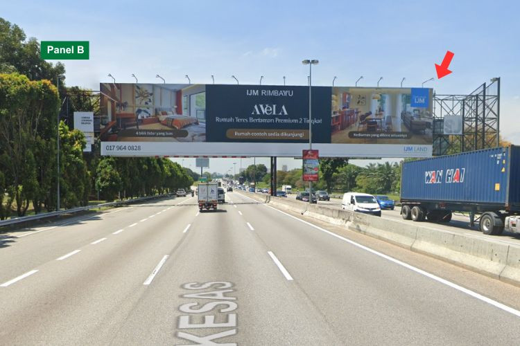 Giant Gantry Billboard at KESAS Highway KM34.2, Subang Jaya, Selangor