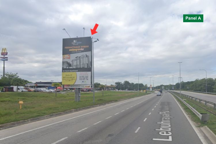 2 Sided Vertical Minipole Billboard at Lebuharaya Putrajaya - Cyberjaya, Kota Warisan, Sepang, Selangor (near McDonald's Kota Warisan)