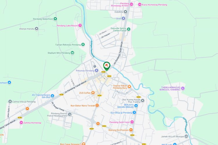 Map - Free Standing Billboard at Jalan Pendang - Tanah Merah, Pendang, Kedah (opposite Masjid Daerah Pendang)