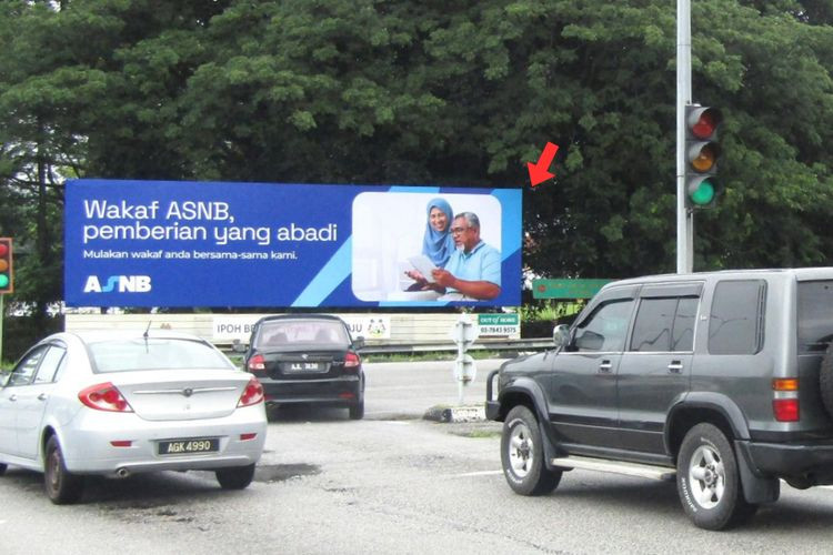 1 Panel Free Standing Billboard at Jalan Tun Abdul Razak, Ipoh, Perak