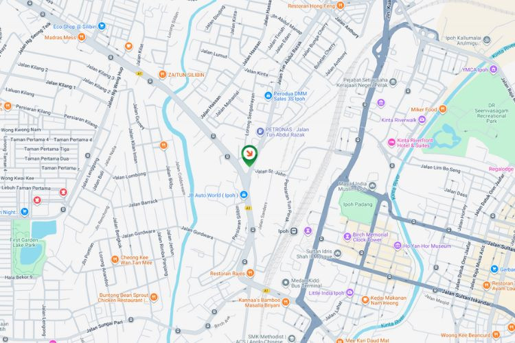 Map - Free Standing Billboard at Jalan Tun Abdul Razak, Ipoh, Perak