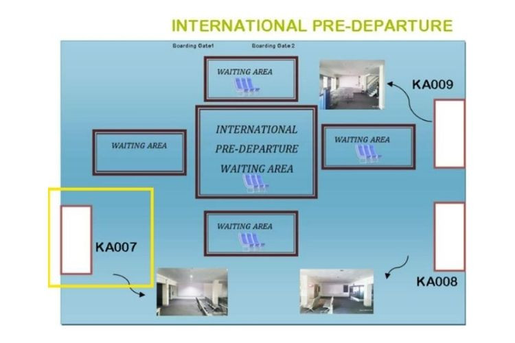 Map - Horizontal Lightbox Billboard at Kalibo International Airport, Kalibo, Aklan (International Pre-Boarding Lightbox (Left))