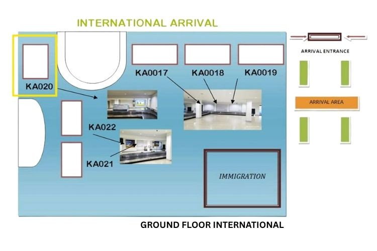 Map - Horizontal Lightbox Billboard at Kalibo International Airport, Kalibo, Aklan (International Arrival Baggage Claim)