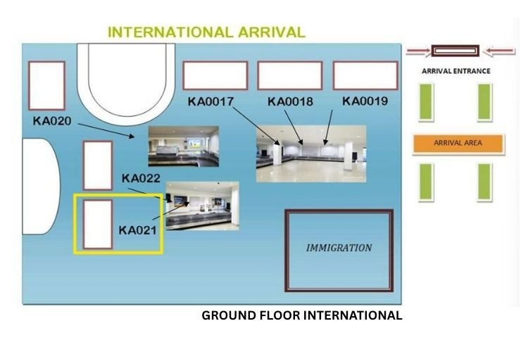 Map - Horizontal Lightbox Billboard at Kalibo International Airport, Kalibo, Aklan (International Arrival Baggage Claim)