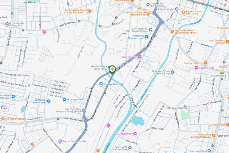 Map - Free Standing Billboard at Jalan Lahat, Ipoh, Perak (near TF Value Mart Falim)