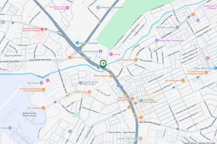 Map - Free Standing Billboard at Jalan Sultan Nazrin Shah, Ipoh, Perak
