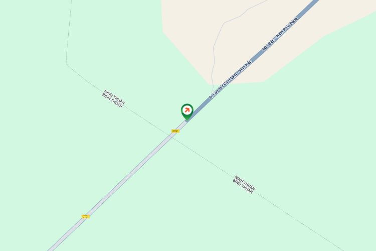 Map - Horizontal Iron Frame Panel Billboard at Entrance of Nui Vung tunnel, Khanh Hoa