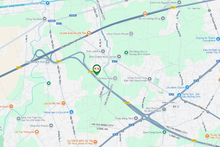 Map - Horizontal Unipole Billboard at My Yen Toll Station, Tay Ninh.