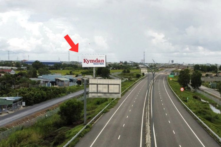 2 Sided Horizontal Unipole Billboard at My Yen Toll Station, Tay Ninh (Location 2)
