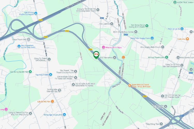 Map - Horizontal Unipole Billboard at My Yen Toll Station, Tay Ninh (Location 2)