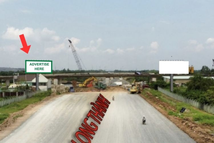Horizontal Cast Column Billboard at Intersection of Ben Luc – Long Thanh Expressway and National Highway 50, Binh Chanh, Ho Chi Minh City