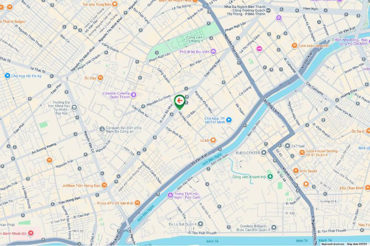 Map -  Horizontal Hoarding pano Billboard at Tran Hung Dao, District 1, Ho Chi Minh City