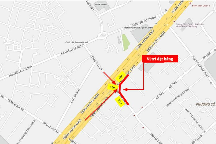 Map -  Horizontal Hoarding pano Billboard at Tran Hung Dao, District 1, Ho Chi Minh City