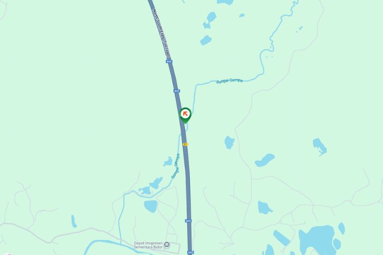 Map - Free Standing Billboard at NSE Highway KM334.70, Bidor, Perak