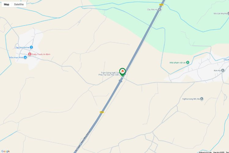 Map - Horizontal Iron Frame Panel Billboard at KM113 OVERWHEEL, Khanh Hoa (Panel A)