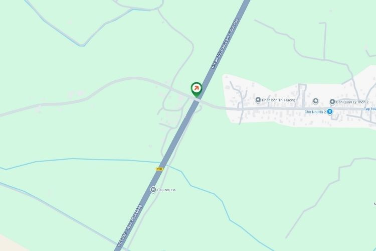 Map - Horizontal Iron Frame Panel Billboard at Km111+300 Overwheel, Khanh Hoa (Panel A)