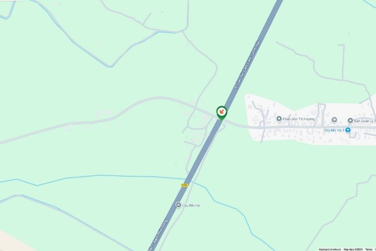 Map - Horizontal Iron Frame Panel Billboard at Km111+300 Overwheel, Khanh Hoa (Panel B)