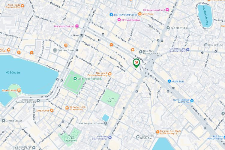 Map - Horizontal Digital Screen Billboard at 7 way intersection, Ha Noi City.