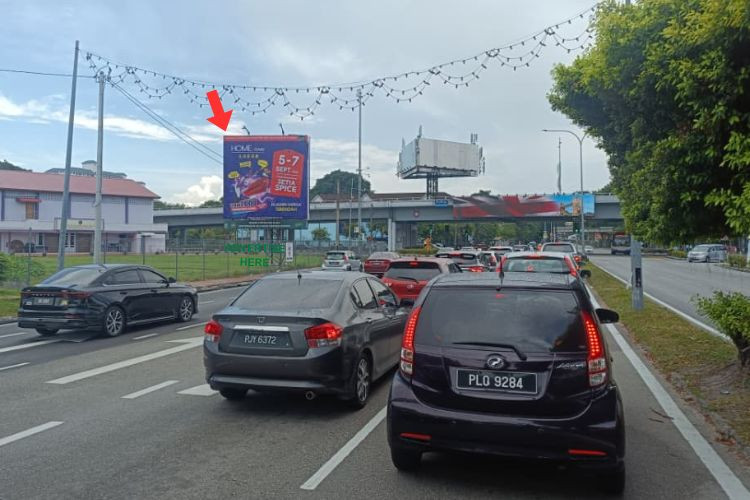 1 Sided Minipole Billboard at Jalan Air Itam, George Town, Penang (to Wisma Pandu Puteri)