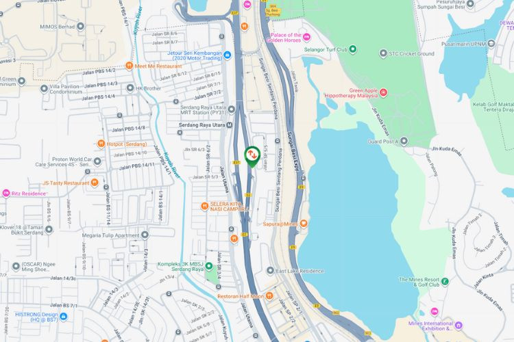 Map - Vertical Unipole Billboard at Kuala Lumpur -Seremban Toll Plaza KM310.2, Sungai Besi, Kuala Lumpur