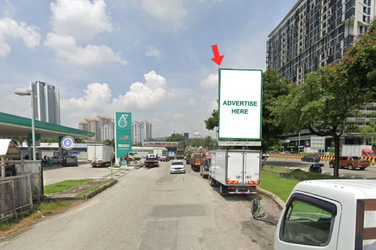 1 Panel Vertical Minipole Billboard at Jalan Kuching, Kuala Lumpur