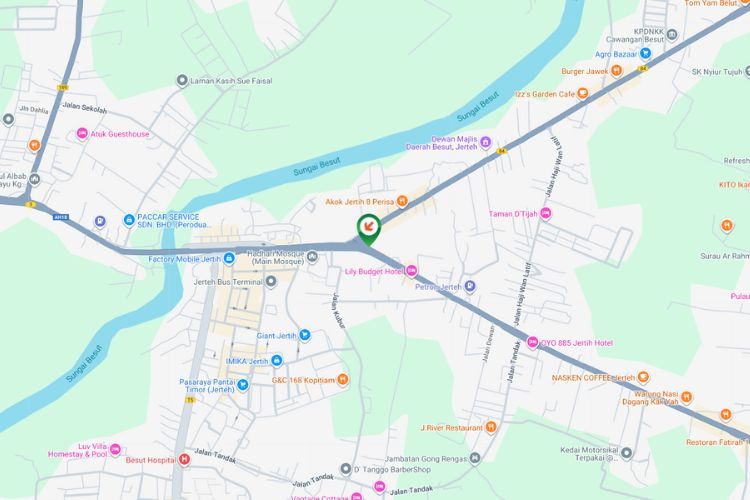 Map - Free Standing Billboard at Persimpangan Jalan Jerteh, Jerteh, Terengganu