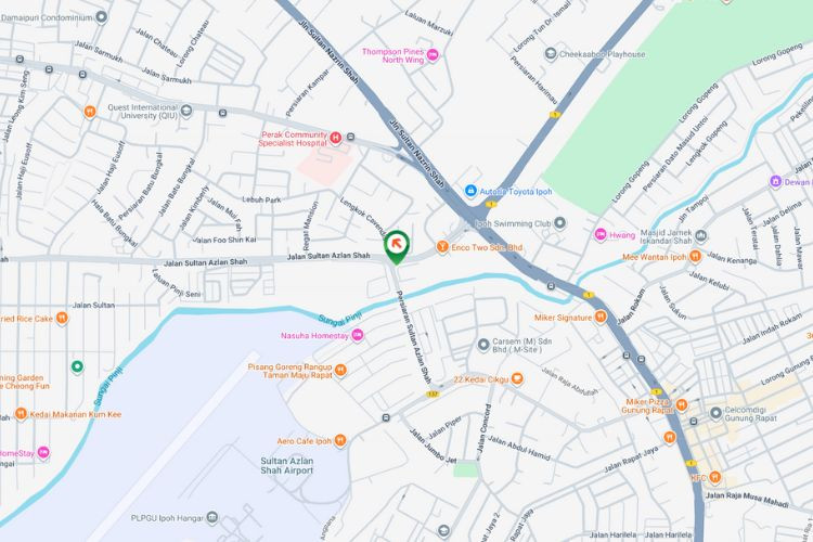 Map - Free Standing Billboard at Jalan Sultan Azlan Shah / Persiaran Sultan Azlan Shah, Ipoh, Perak (towards Sultan Azlan Shah Airport [A])