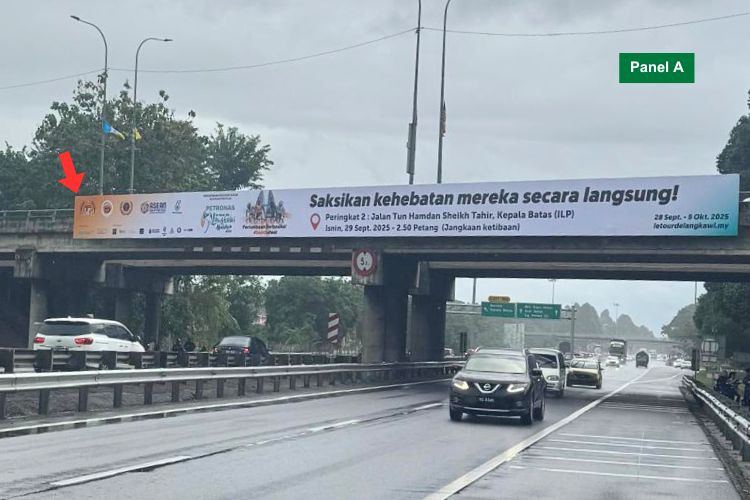 2 Sided Overhead Bridge Billboard at NSE KM120.7, Bertam, Kepala Batas, Penang