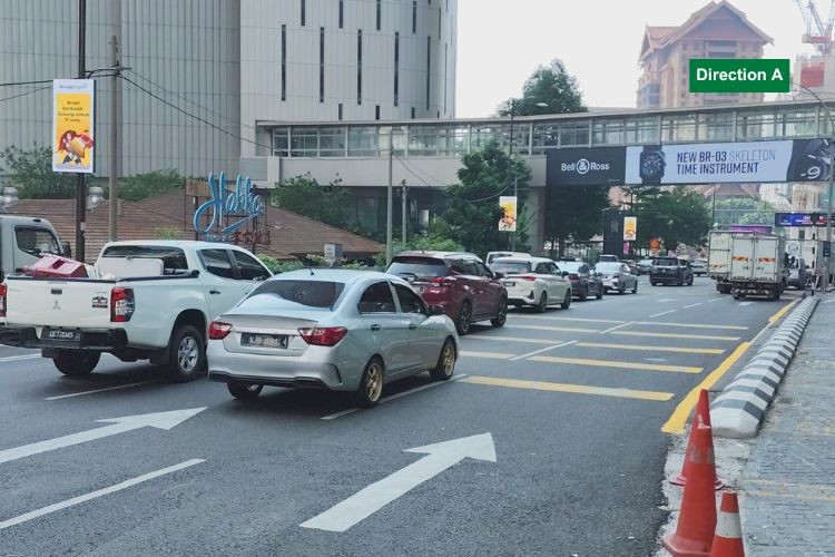 19 Panel Digital Street Bunting Billboard at Jalan Raja Chulan - Jalan Kia Peng, Kuala Lumpur