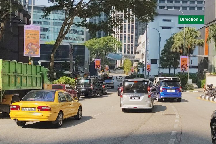 19 Panel Digital Street Bunting Billboard at Jalan Raja Chulan - Jalan Kia Peng, Kuala Lumpur