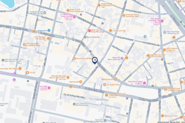 Horizontal Digital Screen Billboard at Quan Thanh - Hang Bun intersection, Ha Noi City