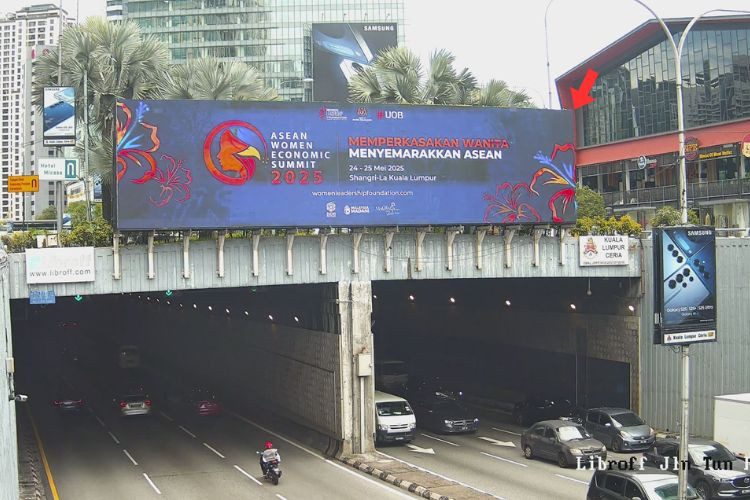 1 Panel Digital Overhead Bridge Billboard at Jalan Tun Razak, Kuala Lumpur (opposite The LINC)