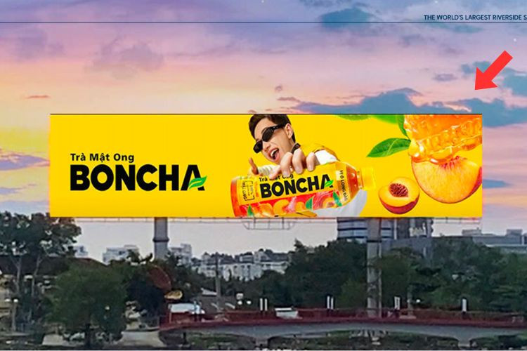 1 Panel Horizontal Digital Screen Billboard at Saigon Riverside Park, Thu Duc District, Ho Chi Minh City