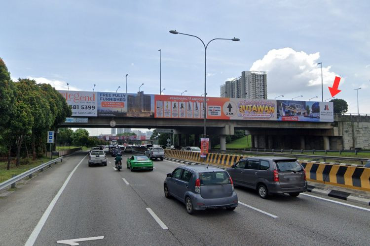 1 Sided Overhead Bridge Billboard at Jalan Kuching, DUKE KM2.3 A, Kuala Lumpur (from Kuala Lumpur [Panel A])