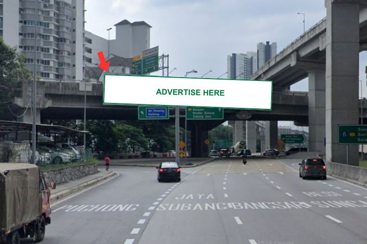1 Sided Overhead Bridge Billboard at MEX Highway KM7.7, Sungai Besi, Kuala Lumpur (towards Kuchai Lama)
