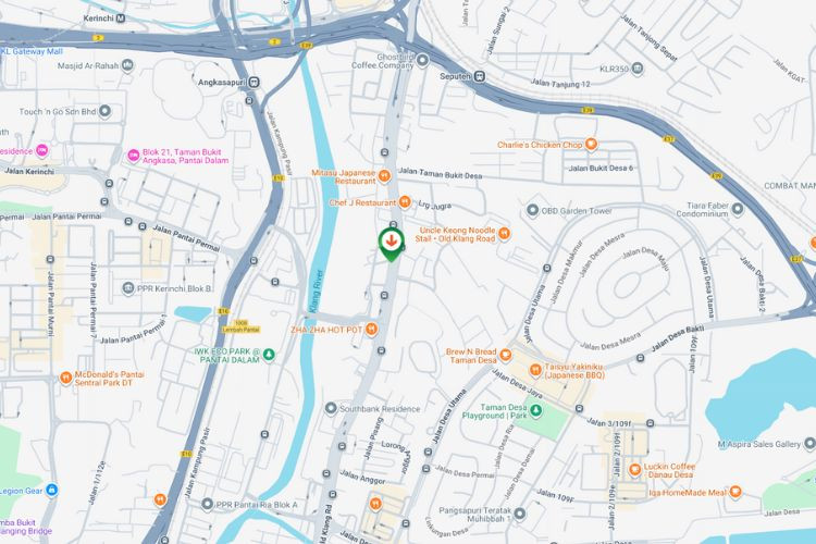 Map - Vertical Wall-Banner Billboard at Old Klang Road, Kuala Lumpur (near Petron Old Klang Road)