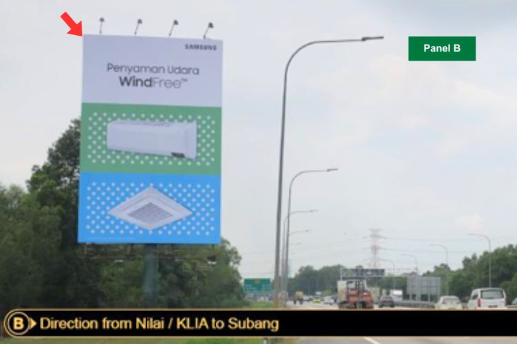Vertical Unipole Billboard at ELITE Highway KM28.4, Dengkil, Selangor