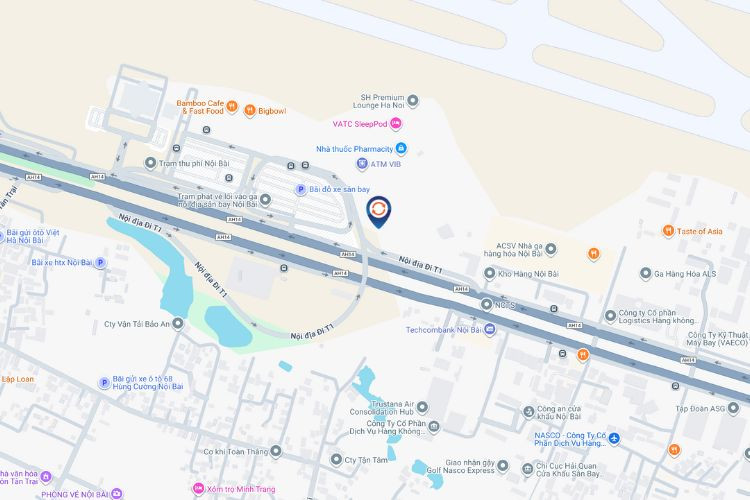 Map - Horizontal Airport LED Screen Billboard at Noi Bai International Airport, Ha Noi City (Hall Gable B)