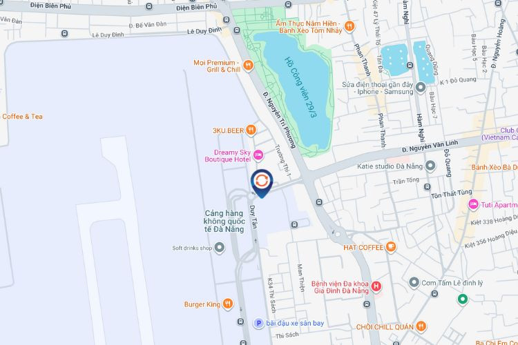 Map - Horizontal Airport LED Screen Billboard at Da Nang International Airport, Da Nang City