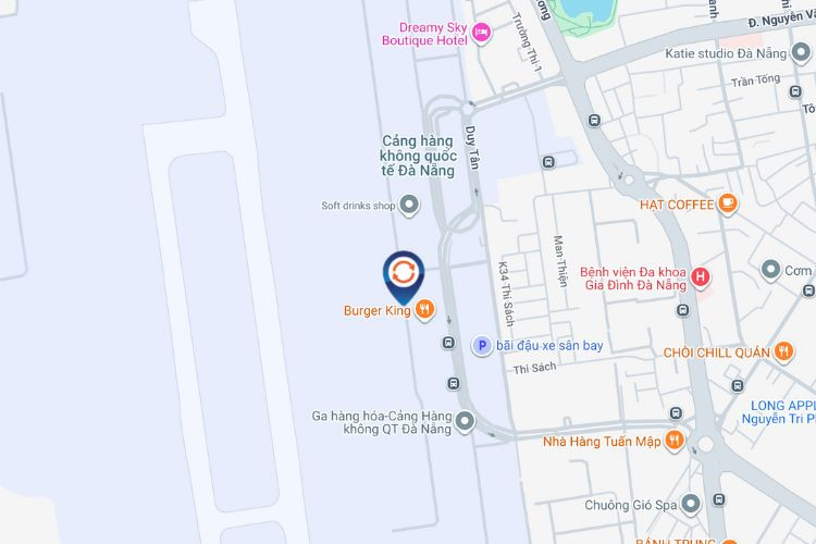 Map -  Vertical LED Column Cladding Billboard at Da Nang International Airport, Da Nang City (Arrival Hall)