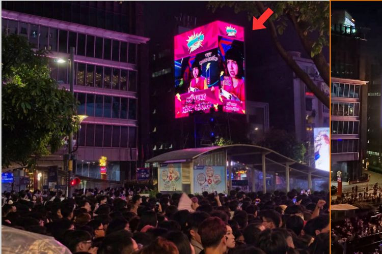 1 Sided Horizontal Digital Screen Billboard at 20 Nguyen Hue, District 1, Ho Chi Minh City