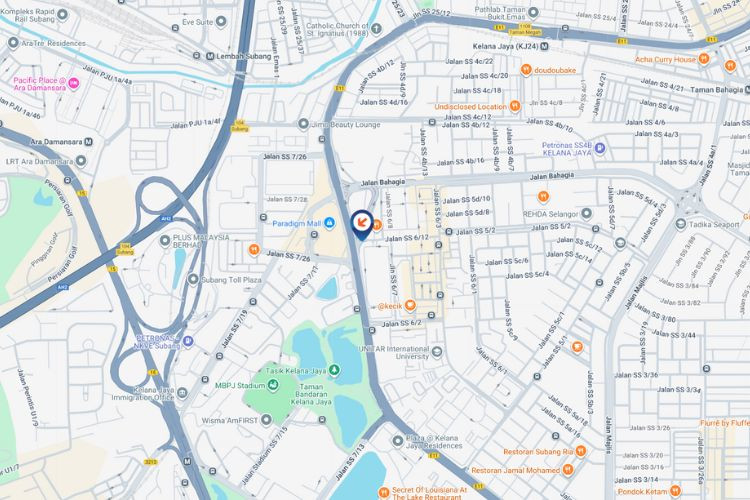 Map - Vertical Digital Screen Billboard at LDP Highway, Petaling Jaya, Selangor