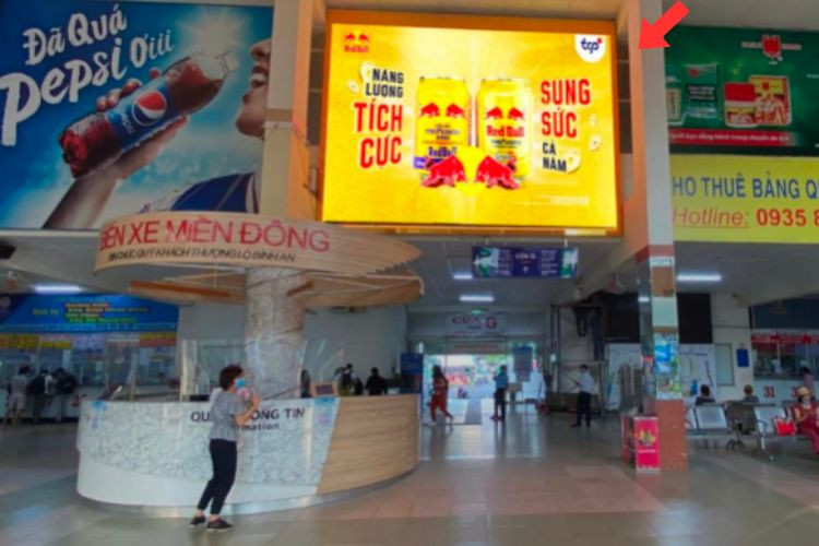 Horizontal LED Screen Billboard at Dinh Bo Linh, Binh Thanh District, Ho Chi Minh City (Old Easter Bus Station)
