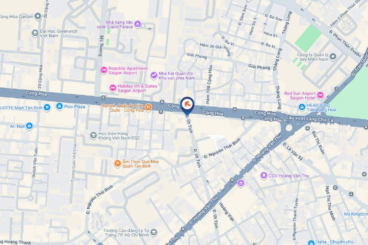 Map - Vertical LED Screen Billboard at Vincom Plaza Cong Hoa, Tan Binh District, Ho Chi Minh City