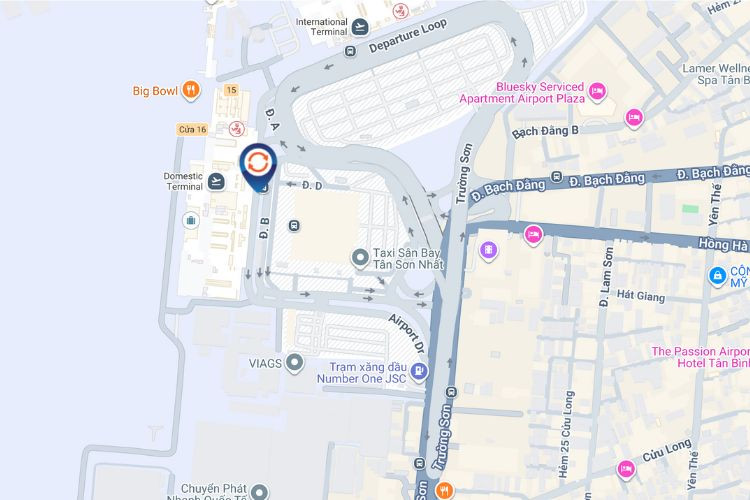 Map - Horizontal LED Screen Billboard at Tan Son Nhat International Airport, Ho Chi Minh City (Domestic Arrival Exit)