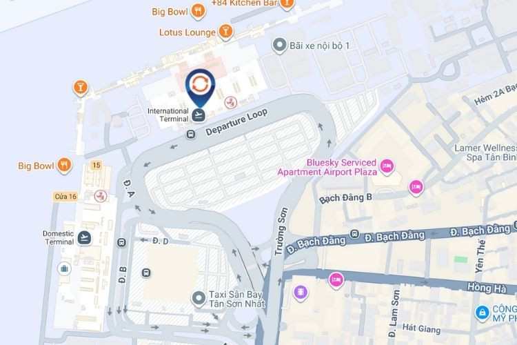 Map - Horizontal Digital Screen Billboard at Tan Son Nhat International Airport, Ho Chi Minh City (International Arrivals)