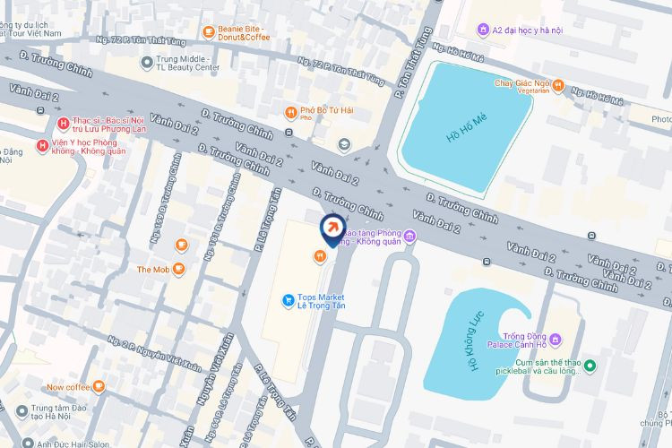 Map - Horizontal LED Screen Billboard at 3 Le Trong Tan, Thanh Xuan District, Ha Noi City (Le Trong Tan-Truong Chinh Intersection)