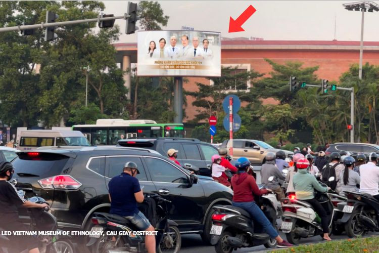 LED Unipole Billboard at Vietnam Museum of Ethnology, Cau Giay District, Ha Noi City