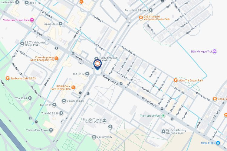 Map - LED Circular Unipole Billboard at Vinhomes Ocean Park, Gia Lam District, Ha Noi City