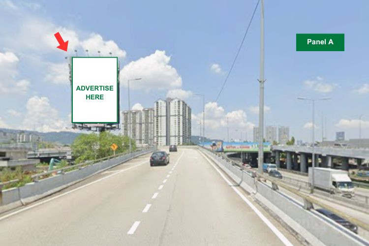 3 Sided Vertical Unipole Billboard at MRR2 Ampang & Jalan Pandan Indah, Ampang Jaya, Selangor